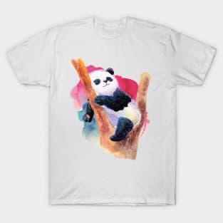 Napping Time Cute Panda - Adorable Panda - Kawaii Panda T-Shirt